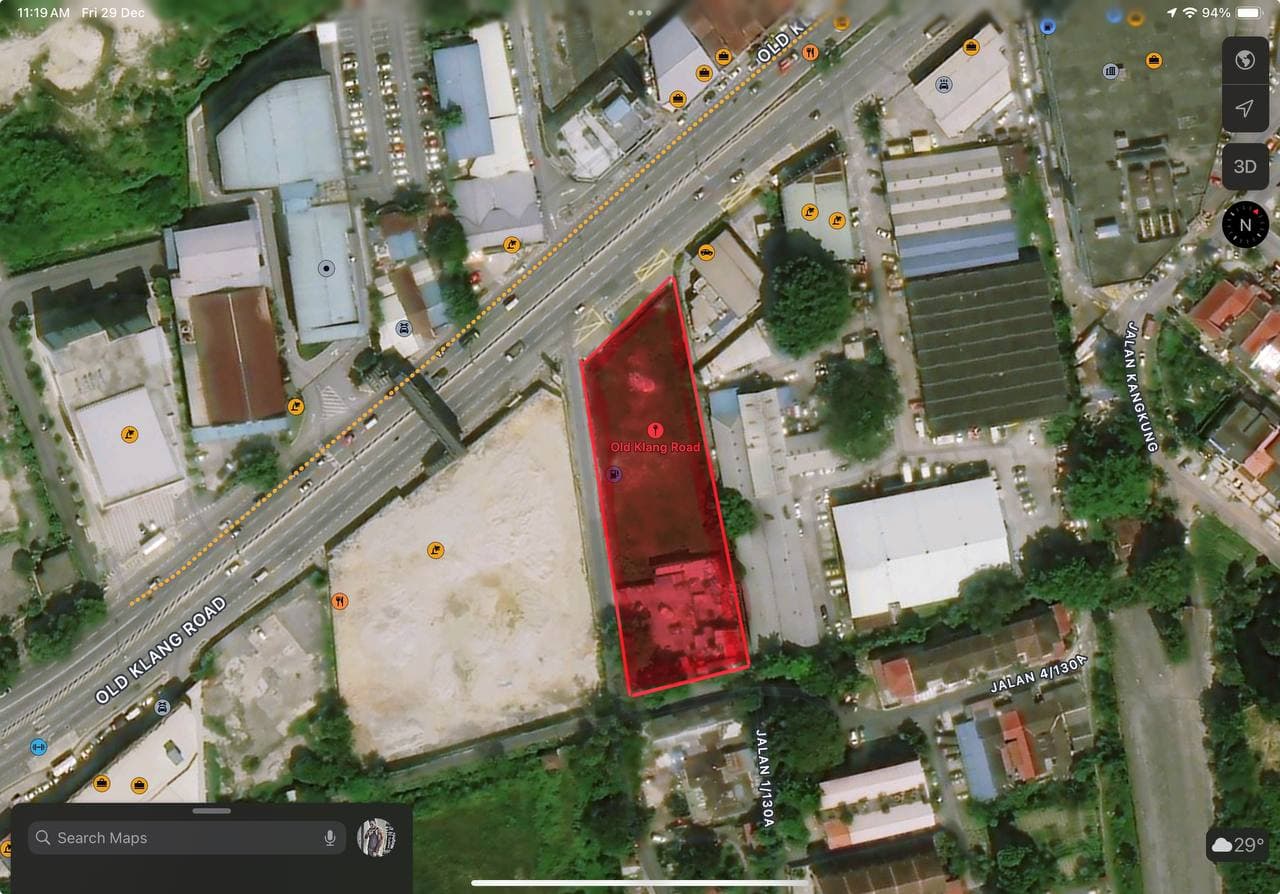 Commercial Land For Sale At Old Klang Road Kuala Lumpur - Image 1